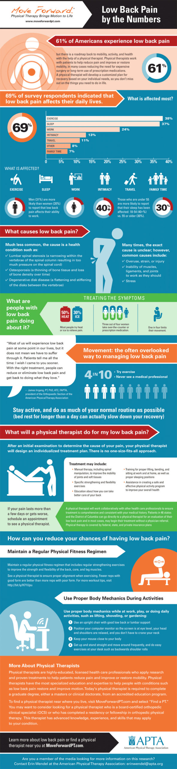 Low Back Pain Infographic
