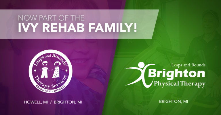 Leaps and Bounds Therapy and Brighton Physical Therapy are Now Part of the Ivy Rehab family