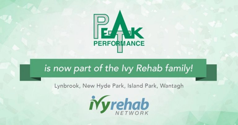 Peak Performance Physical Therapy Joins the Ivy Rehab Network!