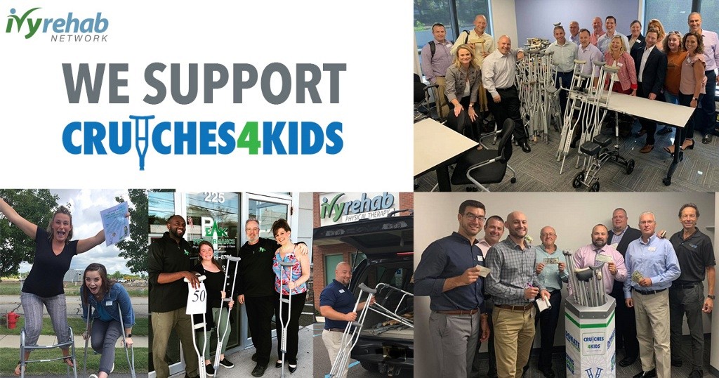Ivy Rehab Supports Crutches4Kids