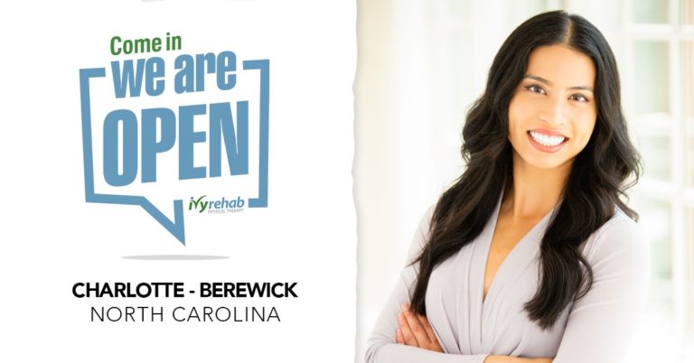 Chelsea Santos, DPT Opens New Ivy Rehab Physical Therapy Office in the Berewick Area of Charlotte, NC