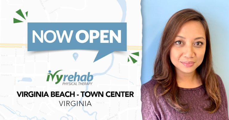 Maricel Briones, DPT Opens New Ivy Rehab Physical Therapy Clinic in the Town Center area of Virginia Beach, VA