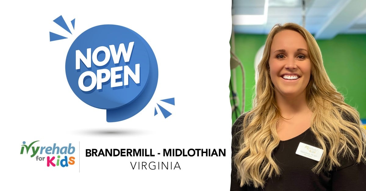 Ivy Rehab for Kids is Now Open in the Brandermill Area of Midlothian, VA