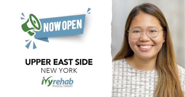 Ivy Rehab Physical Therapy Opens First Location in Manhattan Led by Dr. Maica Padios