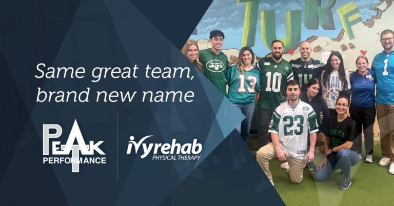 Peak Performance Physical Therapy is now Ivy Rehab