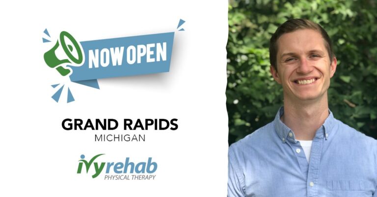 Ivy Rehab Physical Therapy opens Second Location in Grand Rapids led by Dr. Zachary Eddy